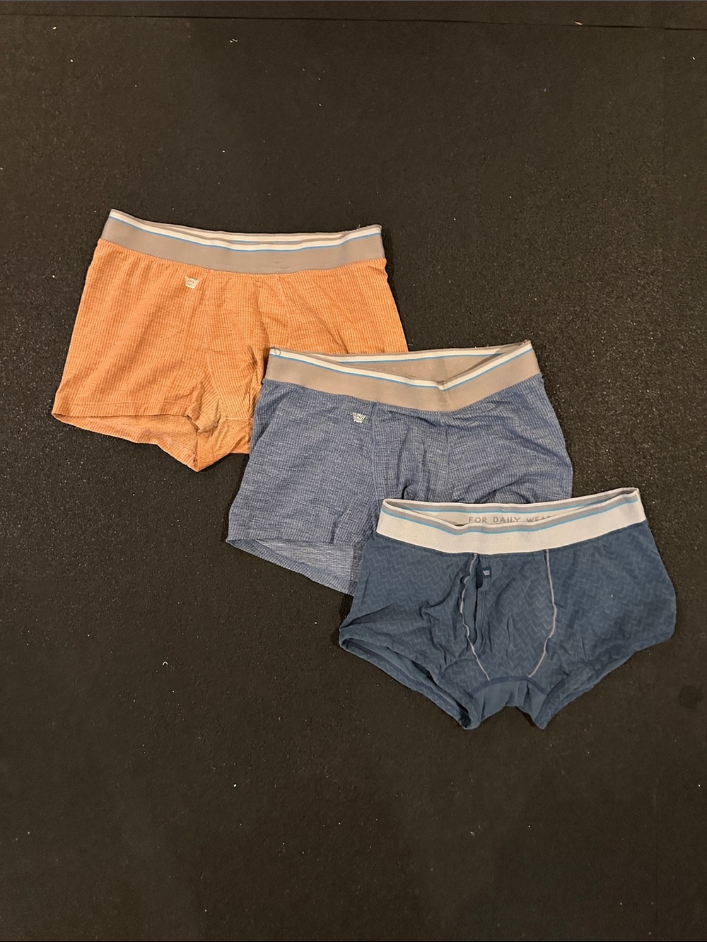 Mack Weldon Boxer Brief 3-Pack — Orange, Light Blue & Navy